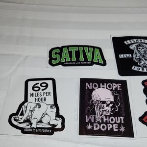 Assholes Live Forever Stickers